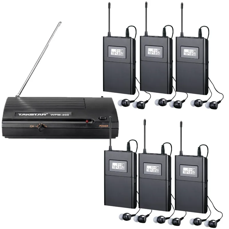 Takstar WPM 200 UHF Частотный диапазон беспроводная система мониторинга для записи