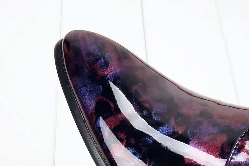 fashion camouflage men patent leather shoes mixed colors italian dress male footwear print flower wedding oxford shoes for men (17)