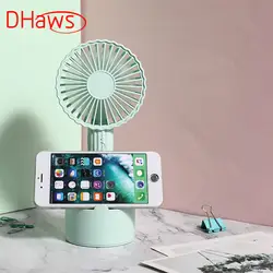 DHaws 2019 Новый кактус вентилятор Ручной открытый мини USB вентилятор 1200ma 3 шестерни ветер скорость Лето Вентилятор охлаждения с держателем