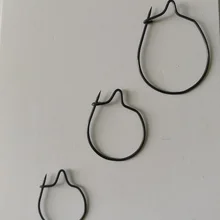 20 шт. Wise снасти матовые черные зажимы для червей с 4 размерами-установка для волос для приманки кольцо терминал Карп Снасти