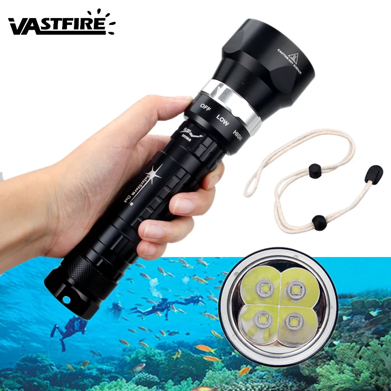 Top Scuba Diving Flashlight 4x XML U2 LED SolarStorm 1600 Lm Underwater Torch Light With 2x18650 +Charger 0 Top Scuba Diving Flashlight 4x XML U2 LED SolarStorm 1600 Lm Underwater Torch Light With 2x18650 +Charger 0