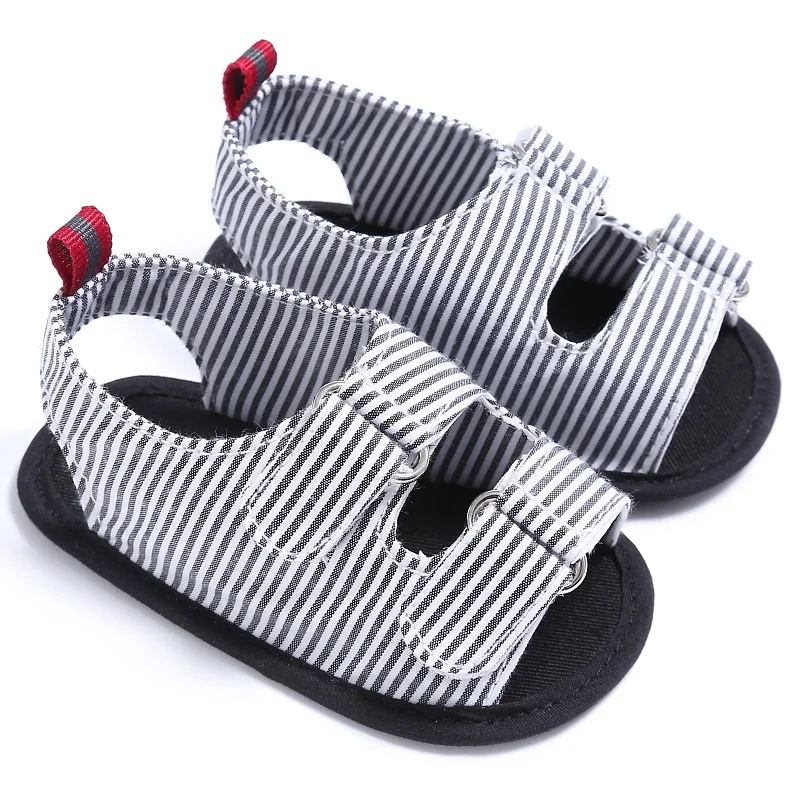 

2017 Newborn Boys Girls Kids sandals Striped Crib Soft Soled Infant Comfortable Toddler Shoes Hot Outdoor Summer Baby sandals