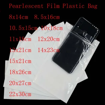 

100pcs/Lot White Transparent Self Seal Zipper Plastic Poly Bags Film Bags Pe Clear Zip Lock Pouch Jewelry Retail Packing Bags