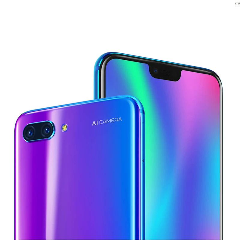Google Play Honor 10 64 ГБ/128 ГБ NFC Смартфон Kirin 970 Octa Core 5 84 &quotполный экран 24 МП Двойная