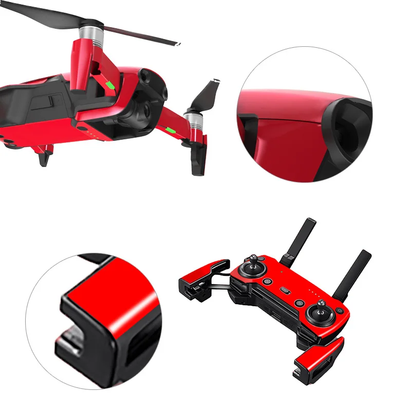 Drone Body Battery Remote Controller Decals Full Set Skin Sticker LIGHTNING  PVC  Waterproof Stickers for DJI mavic air  Accessories 1 (6)