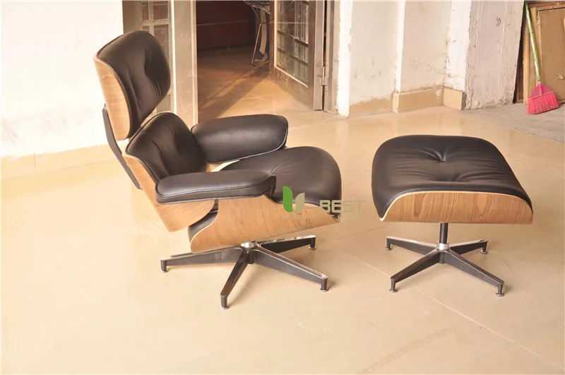 eames lounge chair with ottoman dark brown leather designer furniture (4)