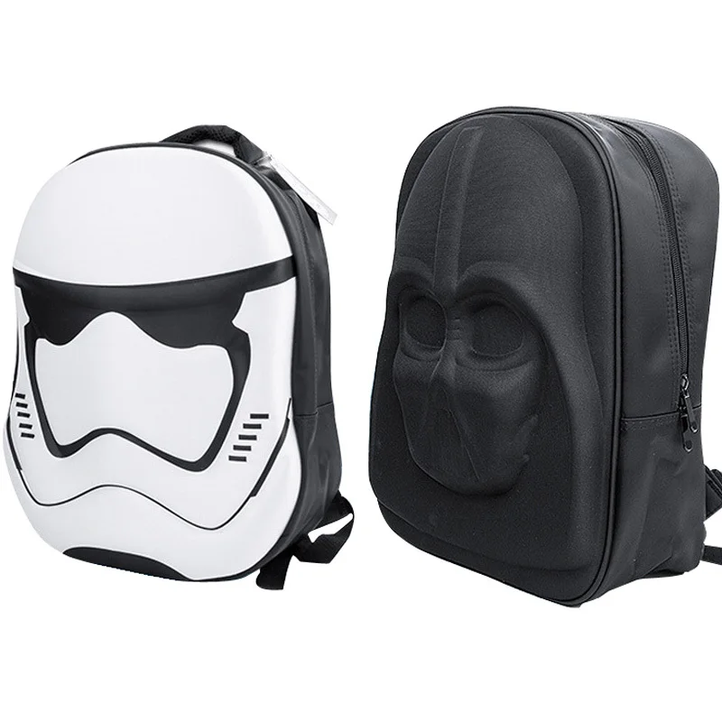 

New Pattern STAR WARS Star Wars 3D Three-dimensional Backpack Black Warrior Bing Both Shoulders Package Computer Package