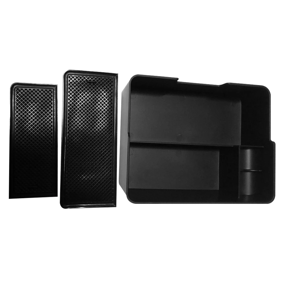 

Interior Replacement Direct Fit ABS Storage Tray Wear Resistant Center Console Armrest Box Easy Install Car For Tesla Model 3