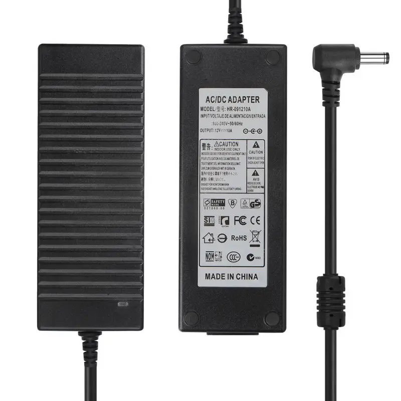 Высокое качество AC/DC 12 V 10A AC адаптер питания Светодиодный источник драйвера для