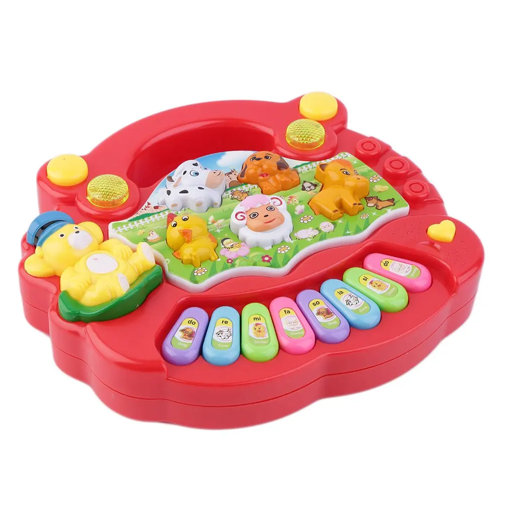 

Colorful Baby Kids Musical Educational Piano Animal Farm Pattern Developmental Music Toy Children for Birthday Gift
