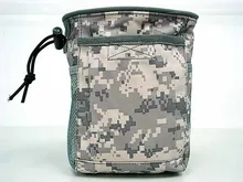 Outdoor Sport Military Tactical Airsoft Paintball Hunting Folding Mag Recovery Dump Pouch Molle Loop and Hook