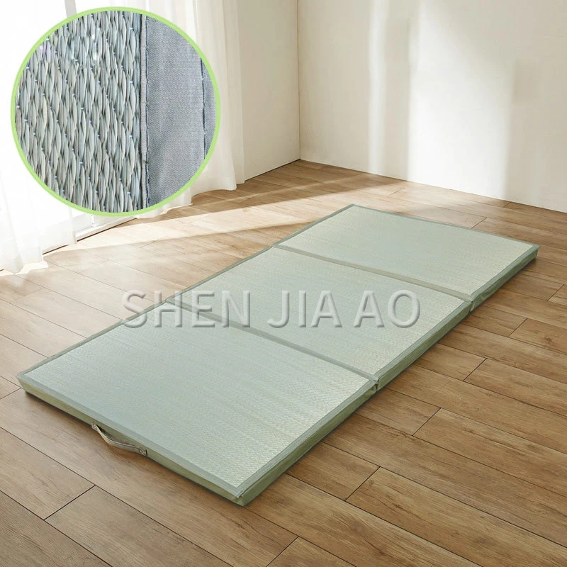 

Grass Weaving Mat Tatami Thick Straw Mat Japanese Sleeping Mat Foldable Easy To Store Handcuffs Mat Woven Mat 1PC