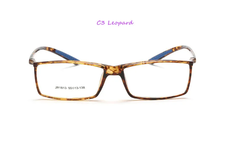 Супер-светильник для мужчин Retangle квадратные очки оправа для очков TR90 комфорт близорукость по рецепту линзы оптические простые зеркальные - Цвет оправы: C3