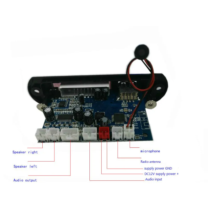 AOSHIKE 2,0 канальный Bluetooth усилитель доска стерео 10 Вт* 2 MP3 декодер поддержка FM APE MP3 WAV WMA USB звуковая карта приложение 12 В