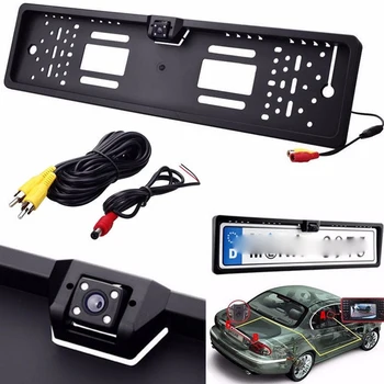 

Car Rearview Camera EU European License Plate Frame Backup Car Number Waterproof 170 degree CCD Night Vision Parking Rear View