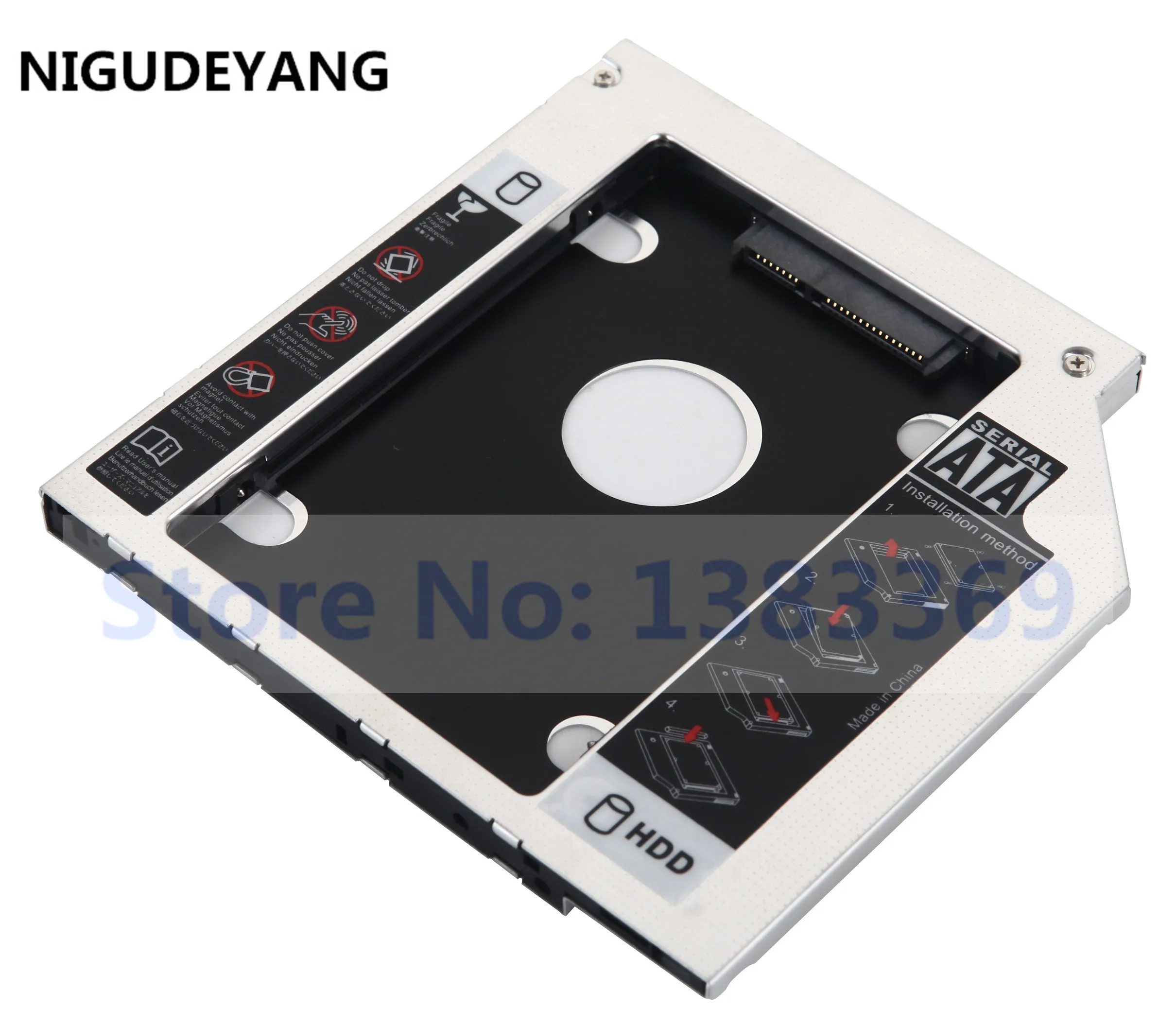NIGUDEYANG Новый 2-й жесткий диск SSD HDD Оптический корпус Caddy рамка для Fujitsu Lifebook H730 T732 T734