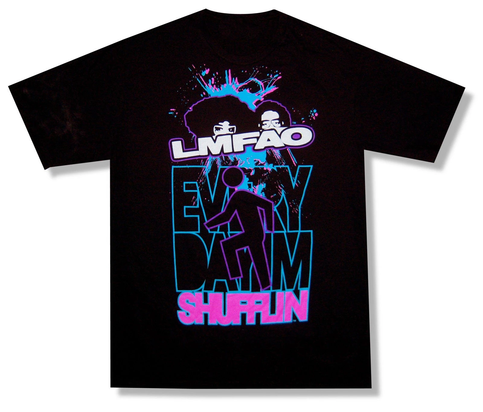 Lmfao Todos Los Dias Estoy Shufflin Negro Camiseta Sparkle Logo Nuevo Adulto Oficial Aliexpress