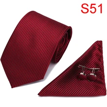 Tie Set Brand Mens Ties Causal Jacquard Woven Ties for Men Handkerchief Cufflink Business High-grade Gift Box wedding Necktie new brand men ties causal jacquard woven ties for men high grade gift box sets necktie handkerchief cufflink business tie set