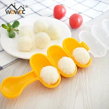 WOWCC 1 Набор формочки для рисовых шариков DIY Форма шарика Суши производитель форма резак для водорослей рисовый шар с ложкой кухонные инструменты Bento аксессуары