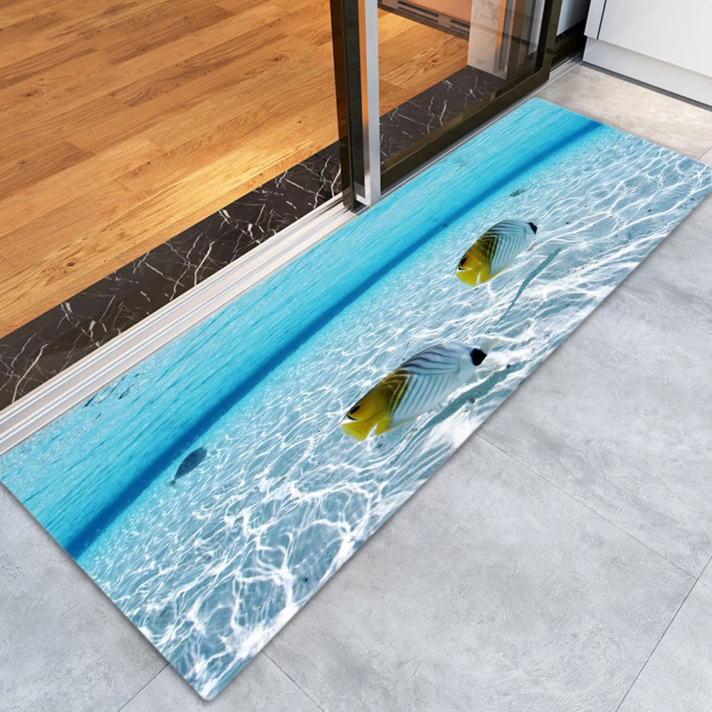Home Decor Area Rugs Kitchen Bathroom Rugs Carprts Decorative Non-Slip Rubber Backing Doormat Runner Area Mats Sets