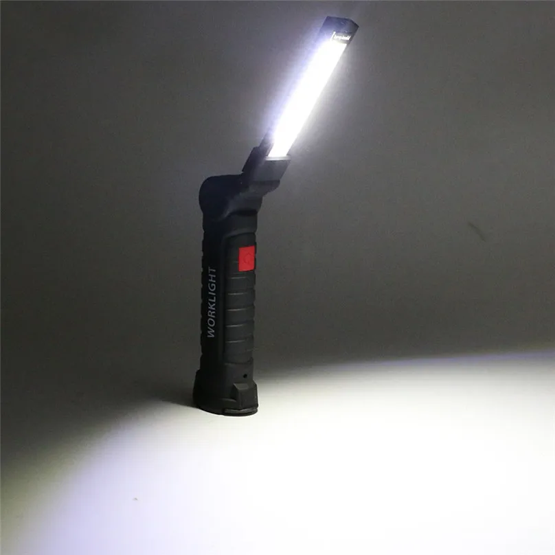 New Flashlights COB+LED light USB Rechargeable Magnetic Torch Flexible Inspection Lamp Cordless Worklight #3F22 (2)