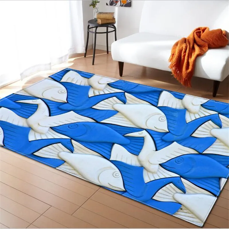 WINLIFE 3D Прямоугольный Коврик мягкий Противоскользящий ковер 3D ковры для гостиной кухни и детской комнаты - Цвет: 5
