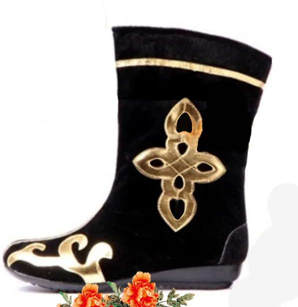 Черные танцевальные сапоги для мужчин; красные танцевальные сапоги; китайские сапоги древней династии; Китайская национальная обувь; обувь wukong - Цвет: style 1