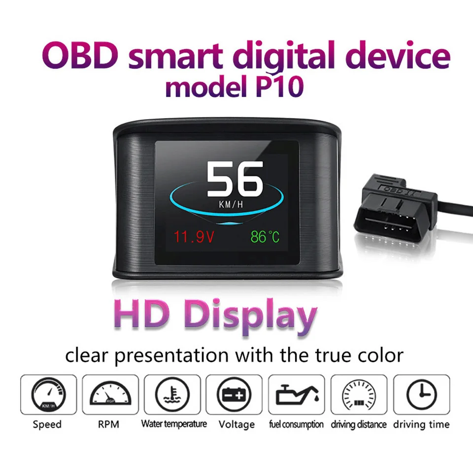 Горячие автомобильные гаджеты на борту компьютера цифровой GPS OBD2 OBD дисплей