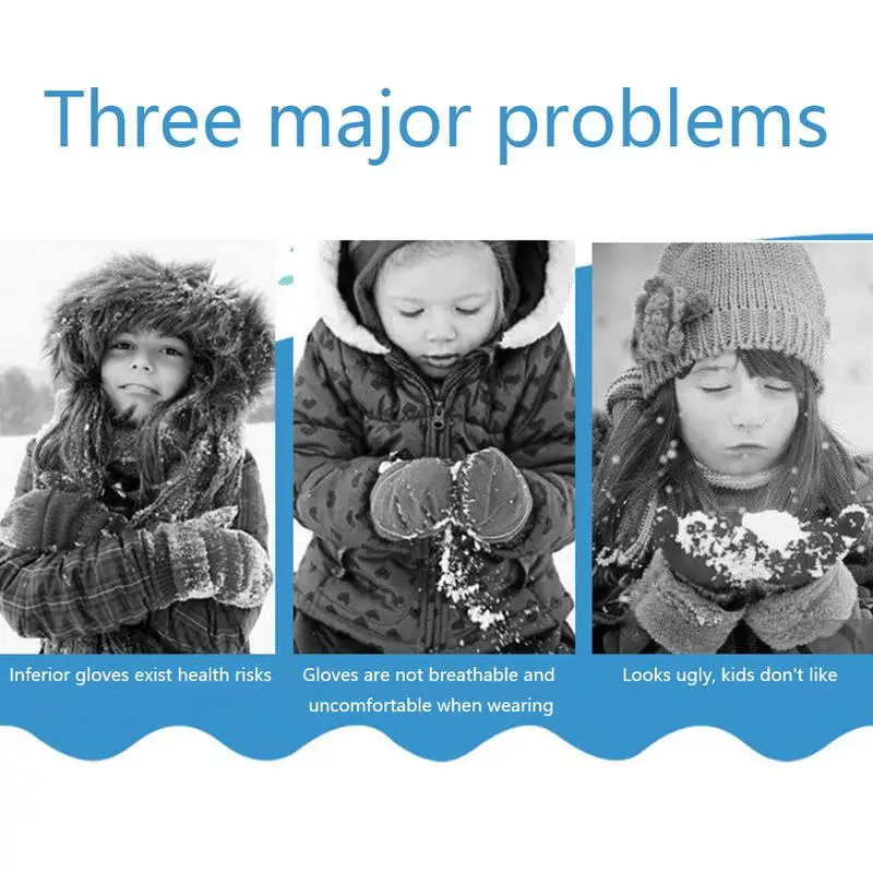 Детские перчатки с мультяшными акулами, водонепроницаемые перчатки для катания на лыжах, зимние теплые дышащие перчатки для детей, катания на лыжах, сноуборде
