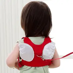 Поводки и поводки анти-потерянный детская упряжь поводок с крыльями ангела Детские ходячие Рюкзак-поводок на поводке для 8-20 месяцев