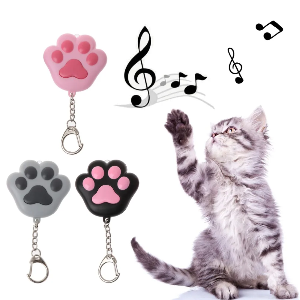 

Cartoon Cat Paw Key Chain Sound Light LED Flashlight Key Ring Fashion Jewelry