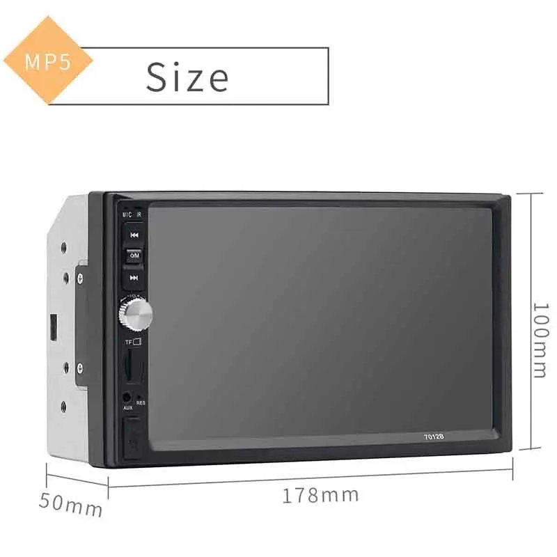 7 &quotсенсорный экран 1080P Bluetooth Handsfree музыкальный плеер Автоэлектроника аудио MP5