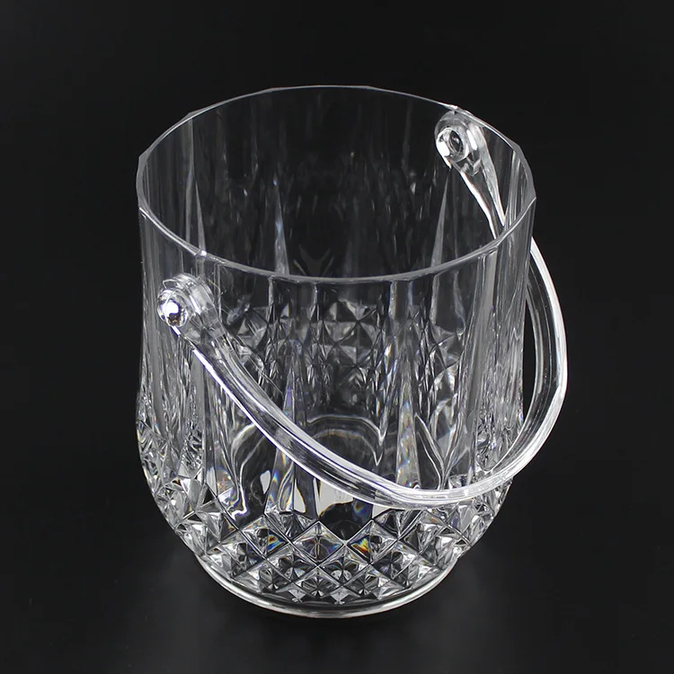transparent clear acrylic crystal ice bucket Bar KTV special wine champagne bucket PC Buckets with tongs