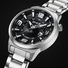 ROMPER Los Hombres Top Luxury Brand Calendario Único De La Manera Ocasional Del Cuarzo de Japón Deporte Relojes de pulsera de Regalo Creativo Relojes de Vestir para Hombres