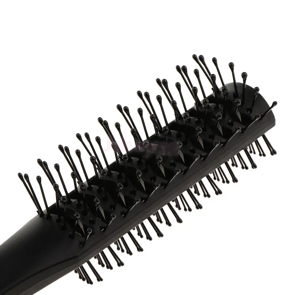 Plastic Dual Side Anti-static Long Curling Hair Roller Brush Hairbrush Comb