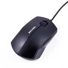 Mouse de computador USB Mouse Óptico 3D Roda Jogo Do Rato Profissional USB Com Fio Ratos de PC Com 1000 DPI Para Laptops Mesa Preta cores
