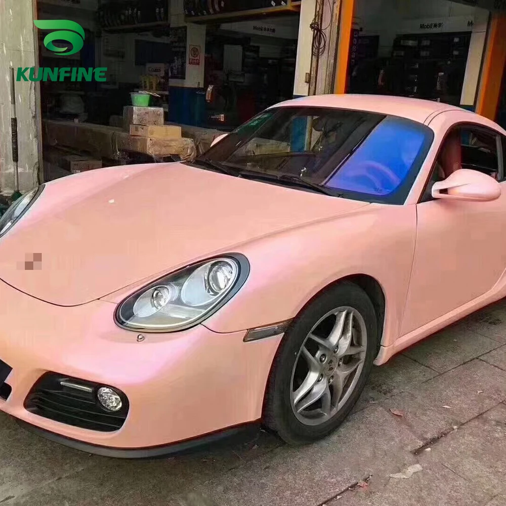 Car Vinyl film Body Sticker Car sticker Two-tone rouge pink (1)