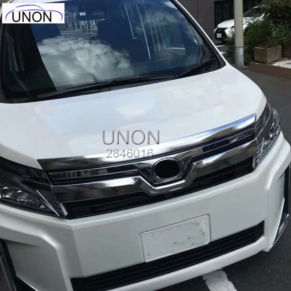

UNON ABS Front Emble Garnish Trim Lower Car Styling Cover For Toyota Voxy R80 2017 Facelift