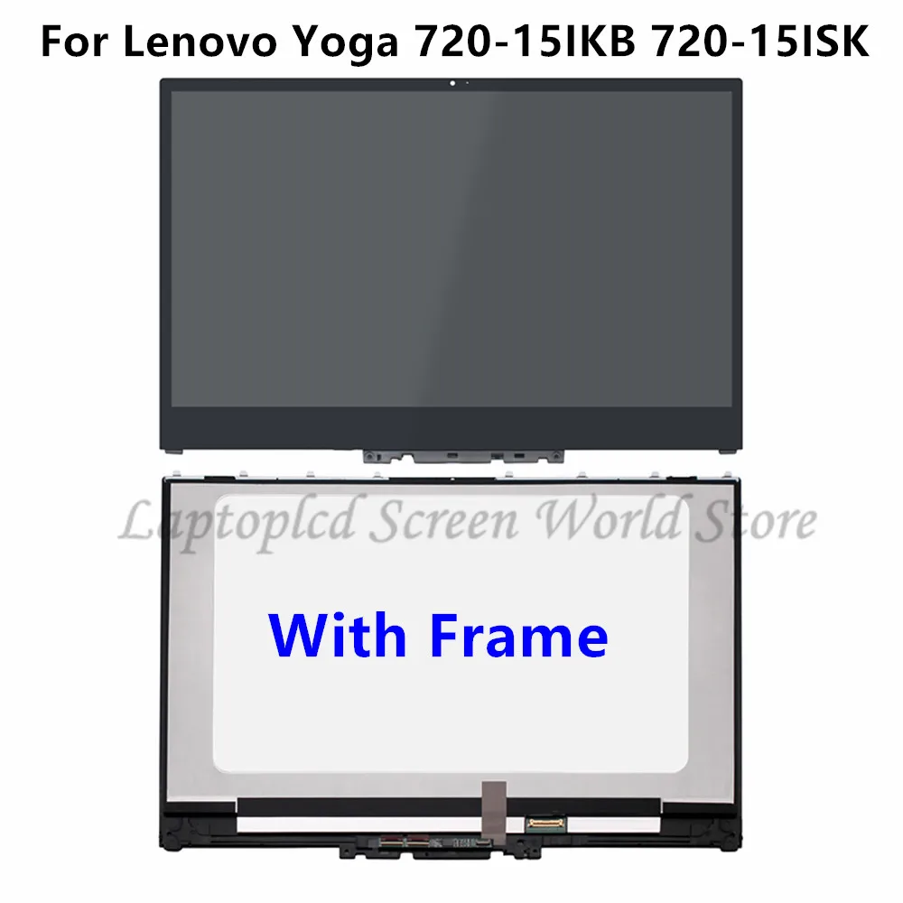 

FTDLCD 15.6'' UHD 4K FHD LCD Touch Screen Assambly with Frame NV156QUM-N51 For Lenovo Yoga 720-15ISK 720-15IKB 80X70058GE