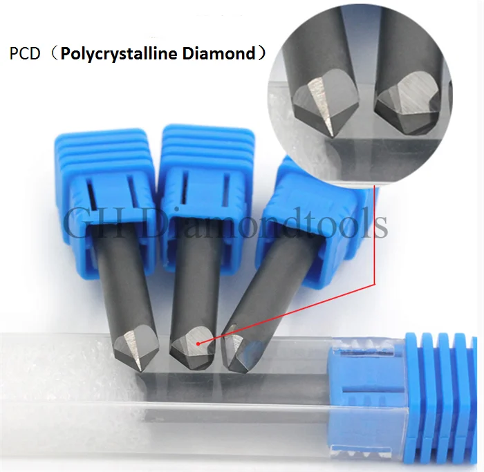 Алмазный наконечник гравировальный инструмент 12 мм PCD фрезерный станок с ЧПУ для гравировки камня биты 3d гравер на жесткий гранит
