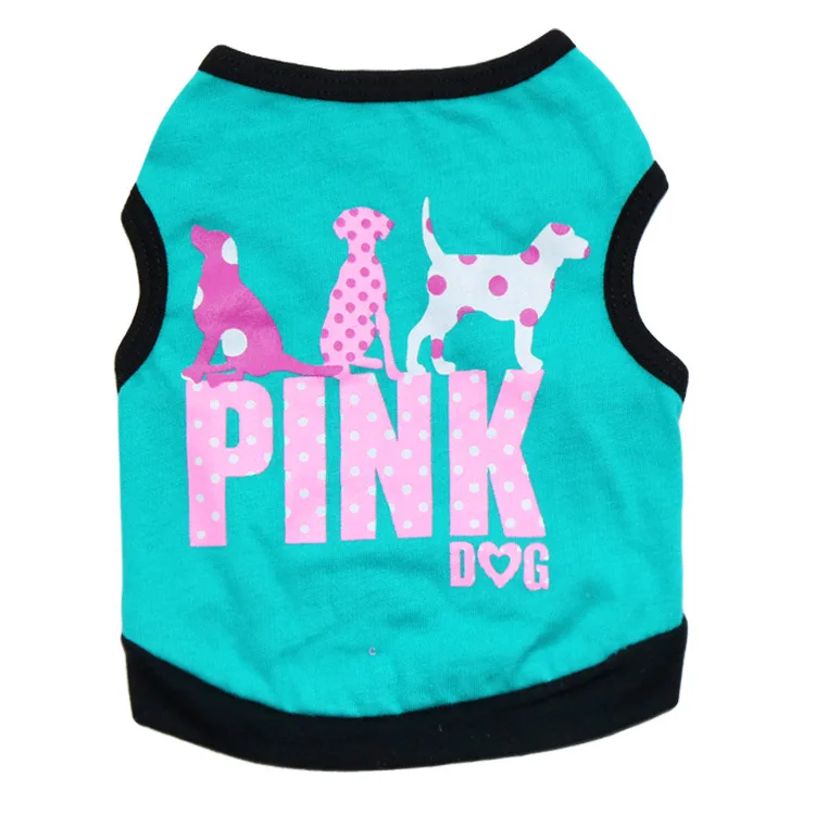 Letter Pink Dog Clothes Hoody Puppy Dog Coat Dog Costume Ropa
