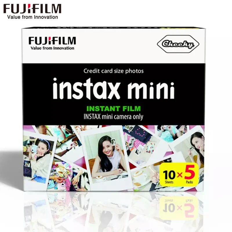 50 шт./кор. Fujifilm instax mini 9 пленка 50 листов белый край 3 дюймов широкая пленка для мгновенной камеры mini 8 9 7 s 25 50 s 90 фотобумага