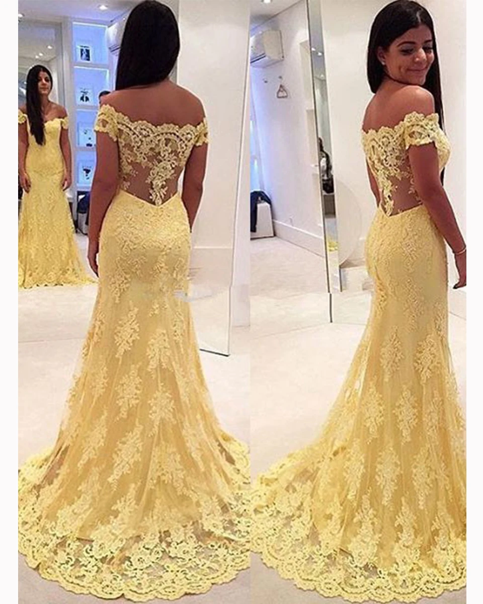 Yellow Cap Sleeve Wedding Dresses