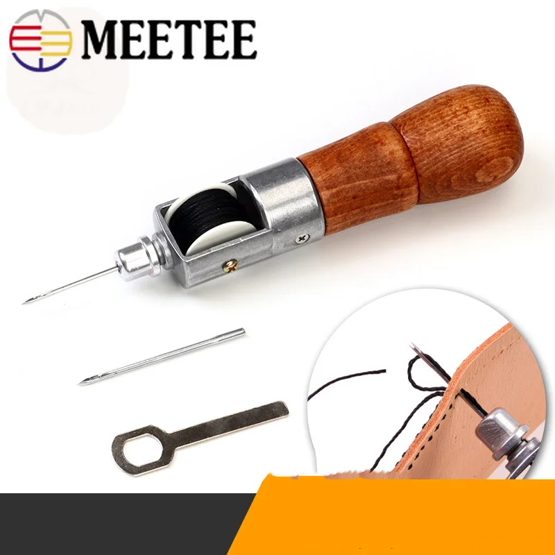 

Meetee Leather Stitching Hand Sewing Line Handmade Diy Art Tools Machine Can Change Needle Manual Tool Punching BD115