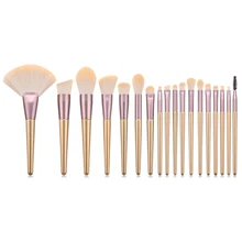 18Pcs Makeup Brushes Set Loose Powder Brush Foundation Brush Eyeshadow Eyebrow Lip Brush Fan Brush Kit цена 18Pcs Makeup Brushes Set Loose Powder Brush Foundation Brush Eyeshadow Eyebrow Lip Brush Fan Brush Kit цены онлайн