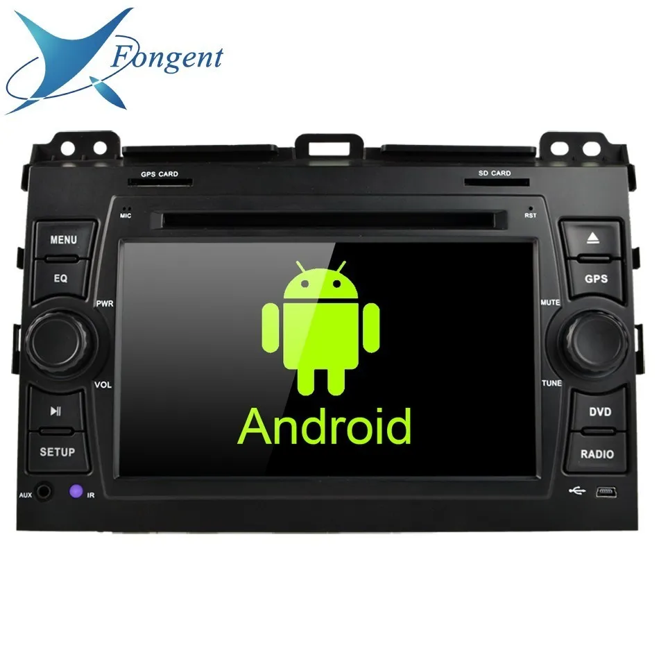 Best for Toyota Prado Land Cruiser 120 2003-2010 2DIN Android 9.0 4GB + 32GB Car DVD player GPS Glonass map RDS Radio Bluetooth Wifi 0