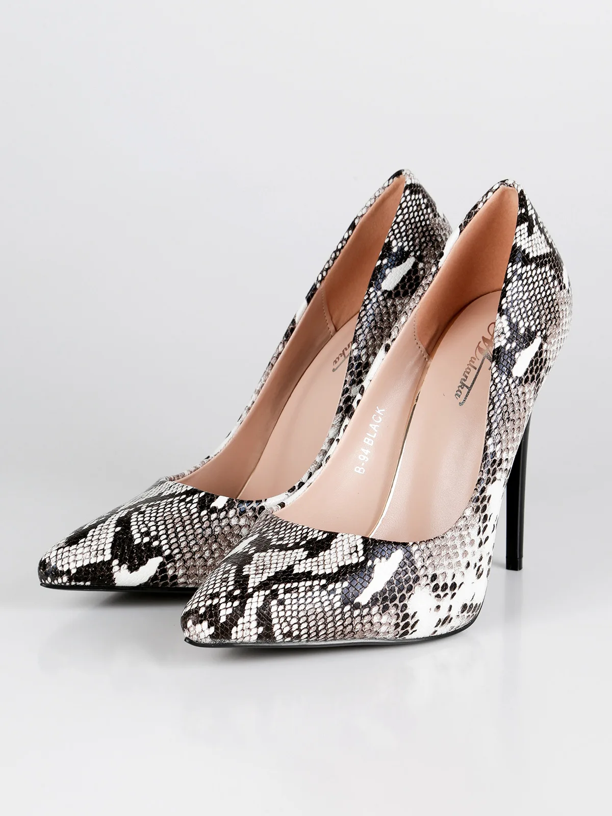 Pumps pointed toe snakeskin Effect