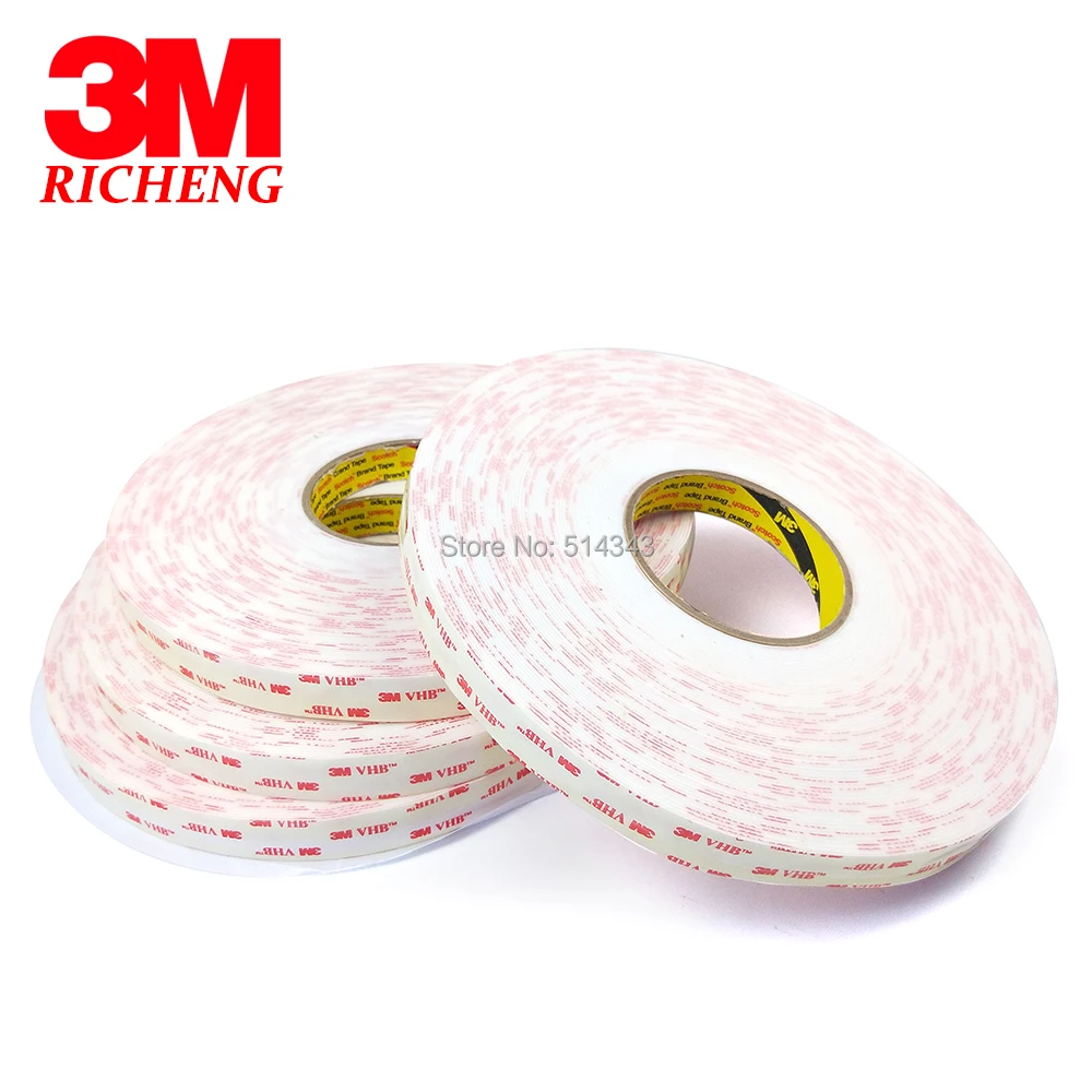 3m 4950 Double Sided Vhb Acrylic Foam Tape Self Adhesive Transparent