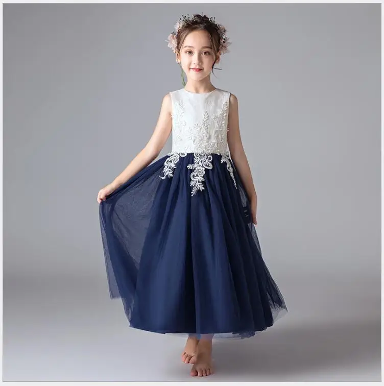 

teens girl long frock dress large sizes lace princess dress for wedding and birthday party flower girl long dress of honor