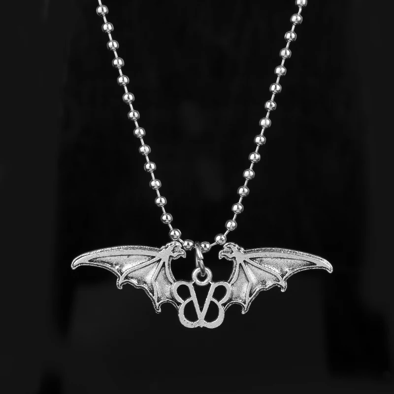 

dongsheng BLACK VEIL BRIDES Necklace Black Veil Brides Music Band BVB Logo Jewelry Emo Steampunk Gothic Merch Women Men Gift